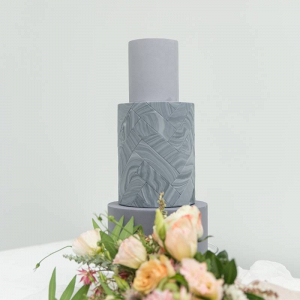 Modern geometric wedding cake