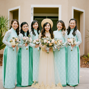 Traditional Vietnamese bridal party