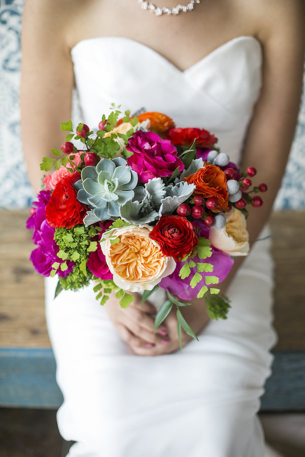 colorful geometric wedding from Aisle Perfect