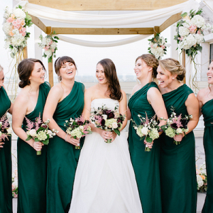 Emerald bridesmaid dresses