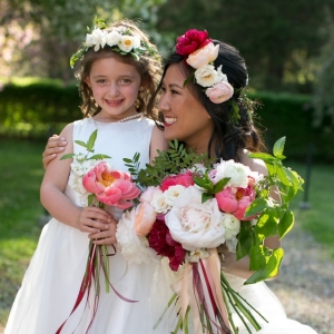 Flower Girl and the Bride | Cultural Wedding at The Mansion at Turner Hill
