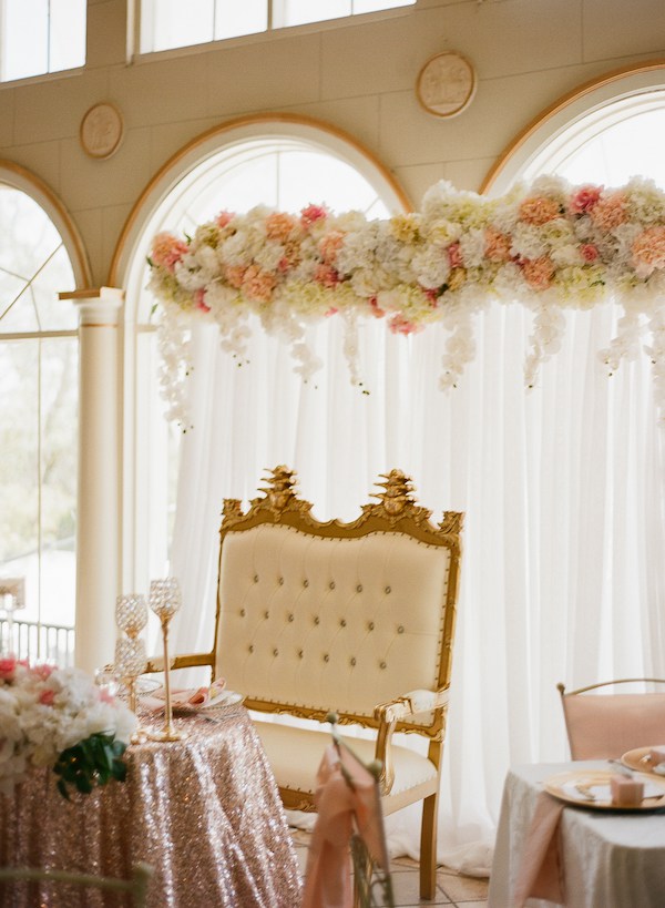 Glam sweetheart table