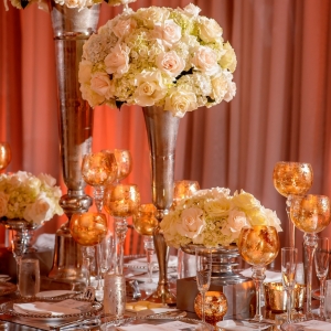 high white floral centerpieces
