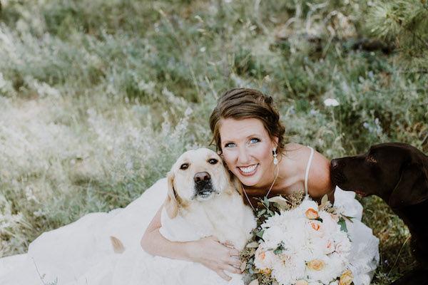 We Love A Bride That Includes Her Fur Babies!