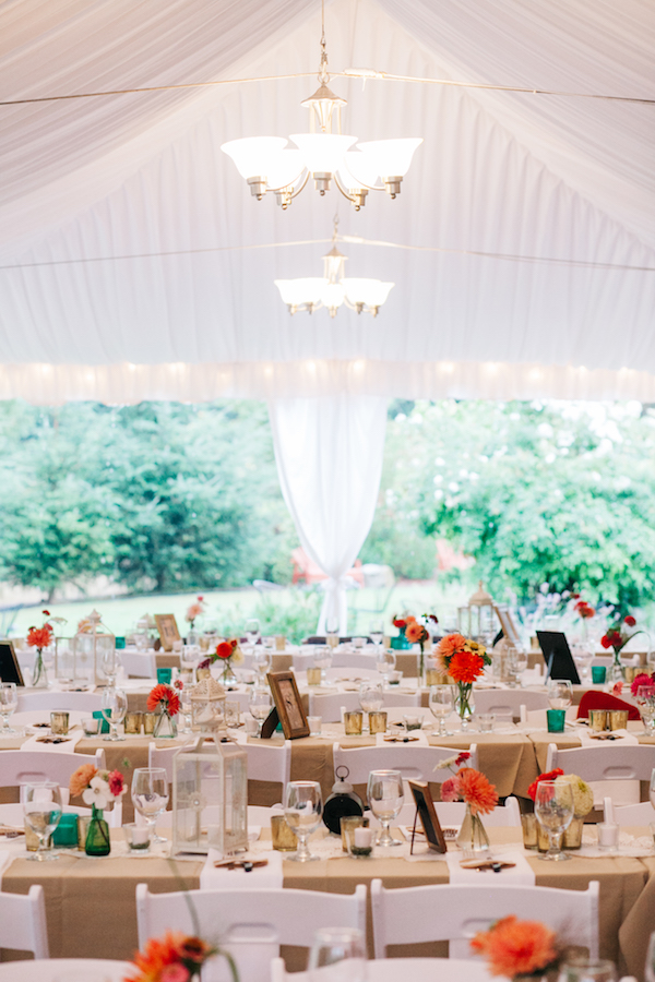 The Colorful Vintage Decor Gave the Wedding A Whimsical, Fun Feel