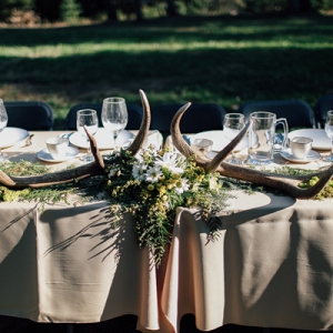 Incorporating Antlers Into the Decor Was the Perfect Nod to the Forest Setting