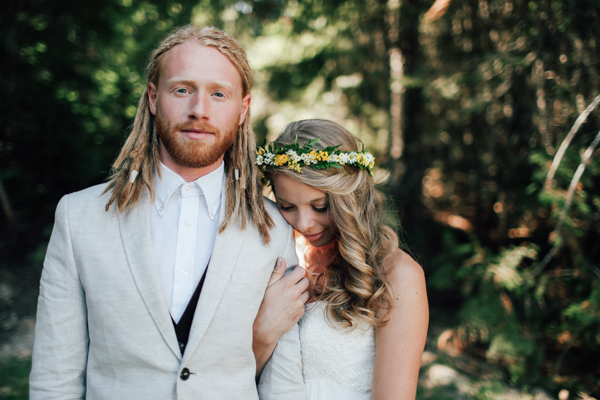 This Beautiful Couple Planning a Backyard, Woodland Wedding