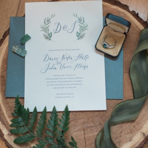 This Simple and Sweet Invitation Fits in Perfectly With the Color Scheme