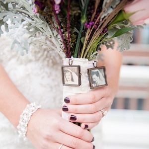 A Sentimental Reminder on the Bride's Bouquet was a Sweet Token
