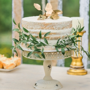 The Simple, Chic, Naked Cake is a Gorgeous Accent at a Bridal Shower