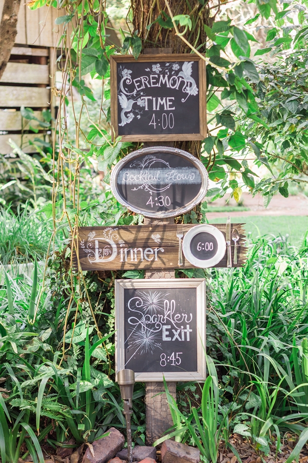 Chalkboard Wedding Signs