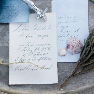 Watercolor Calligraphy Stationery Suite