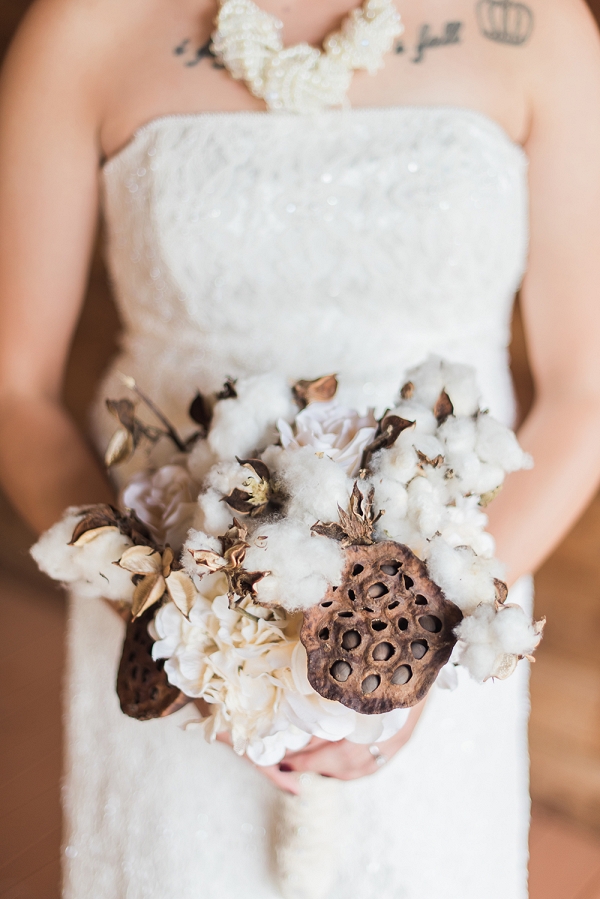 Rustic Handmade Cotton Bouquet