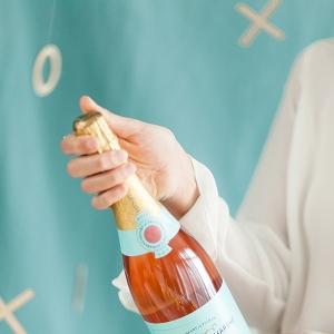 Rosé Champagne Bottle