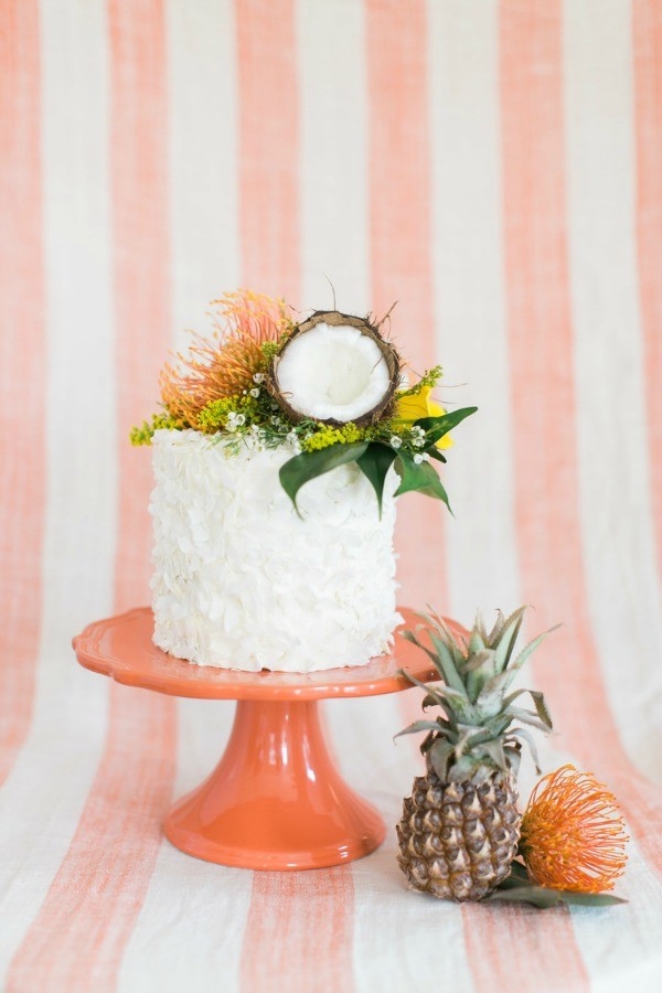 Tropical Triple Coconut Cake 