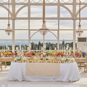Glam tented reception