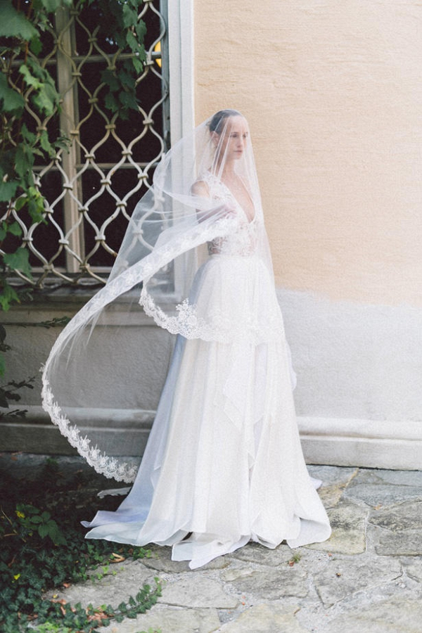 Embellished wedding dress by Eva Poleschinski Bridal Couture