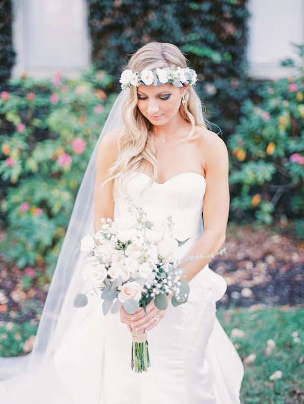 Bride with floral crown
