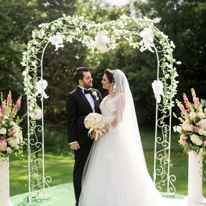 Floral ceremony arch