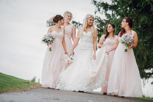 Canadian Pretty in Pink Bridesmaids Dresses
