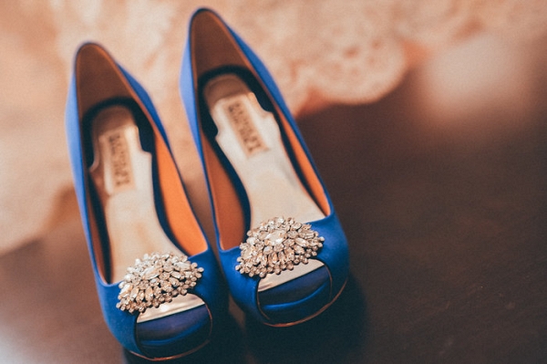 Something Blue Bridal Shoes from a Canadian Wedding by Pure Aperture Photography