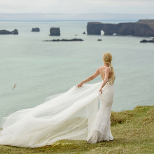 Dramatic Iceland bride
