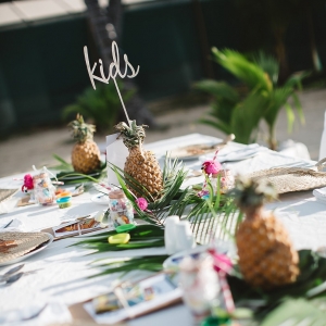 Bula Bride // Fiji Wedding Kids Table