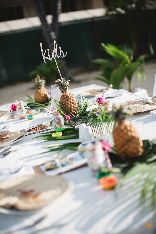 Bula Bride // Fiji Wedding Kids Table