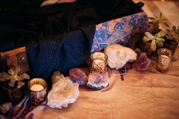 Sparkly Amethyst Geode Rocks Silk Pashmina Scarves Eclectic Decor Bohemian Rock n Roll Wedding