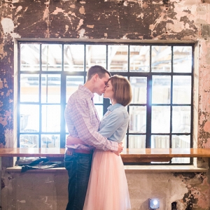 Industrial Chic Decor Local Brewery Perfect Backdrop Brewery Engagement Session