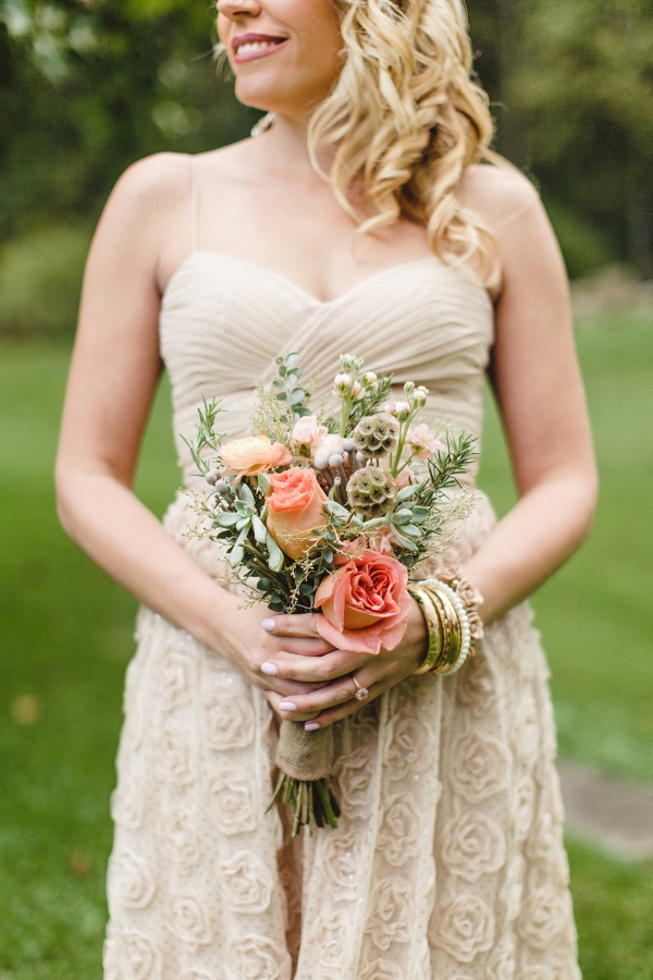 Mismatched Bridesmaids Dresses and Wildflower Bouquets Add Charm to This DIY Farm Wedding in Pittsburgh