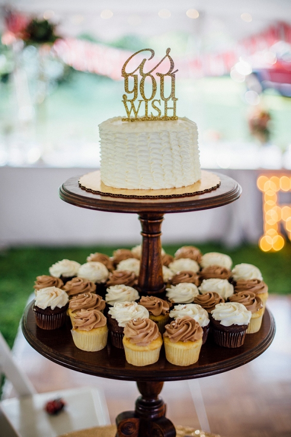 Gold Glitter Cake Topper Buttercream Wedding Cake Cupcake Dispaly