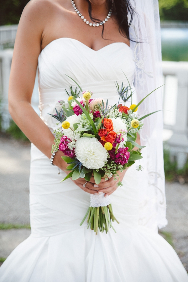 Colorful Wildflower Bouquet Offbeat Bride Whimsical DIY Wedding