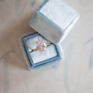 Unique pear shaped engagement ring
