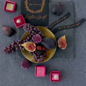 Fig & Fuchsia Winter Wedding Color Palette