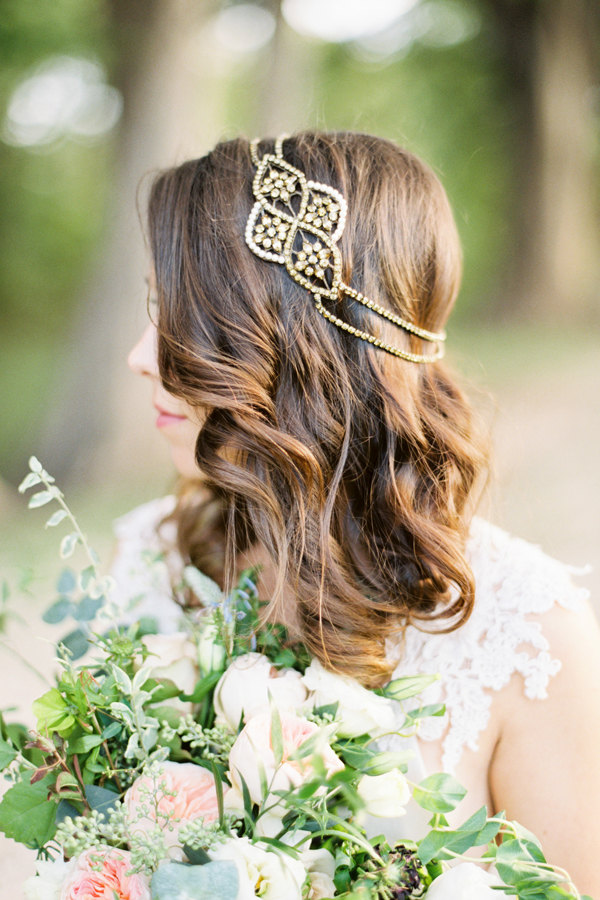 'Aleris' Bronze Bridal Headpiece