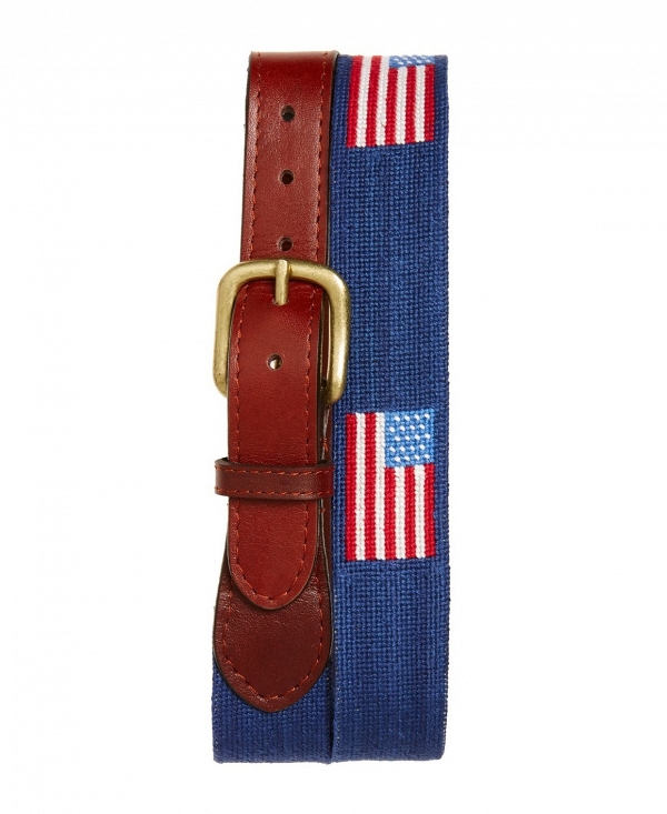 'American Flag' Needlepoint Belt