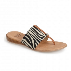 'Nice' Sandal in Zebra Print