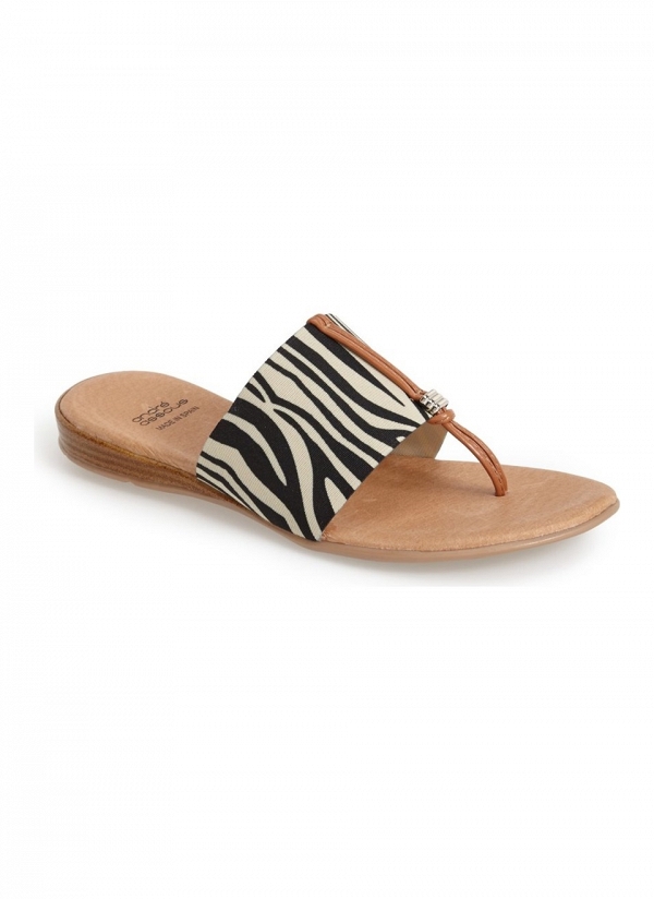 'Nice' Sandal in Zebra Print
