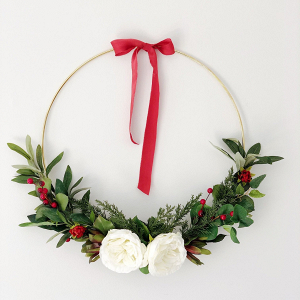 Asymmetrical Holiday Wreath