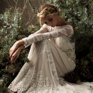 Aurora Lace Bohemian Bridal Gown