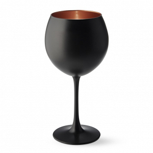 Black Matte & Copper Wine Glasses