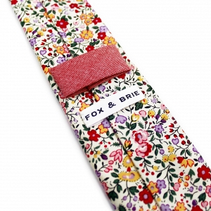 Floral Print Necktie by Fox & Brie
