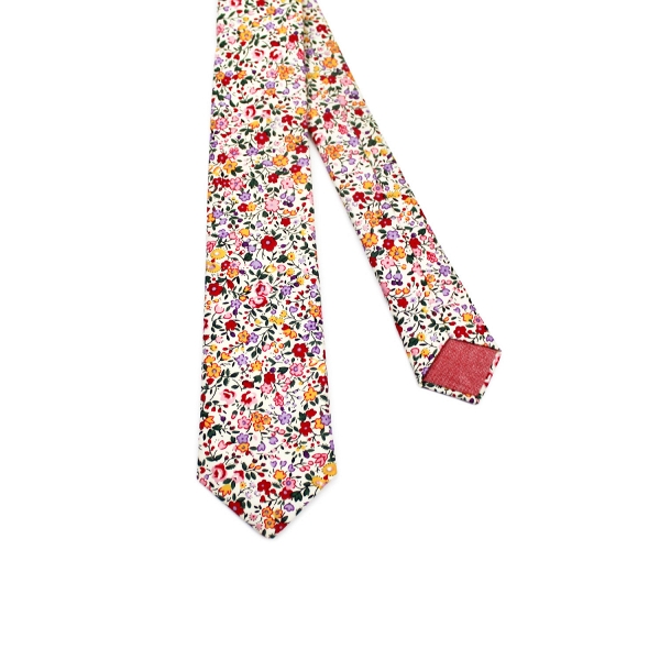 Floral Print Necktie by Fox & Brie