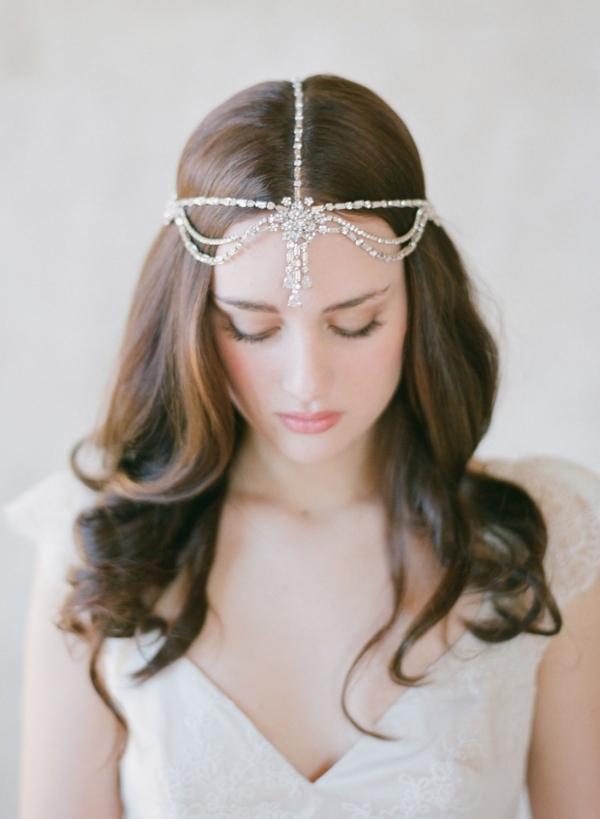 Boho Bridal Rhinestone Headpiece - Style 503 by Twigs & Honey