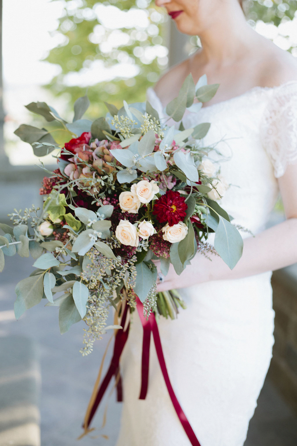 Red Bridal Bouquet