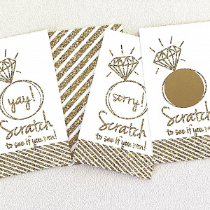 Bridal Shower Games Scratch Cards 