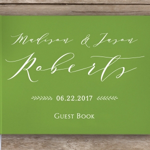 Calligraphy Hardcover Wedding Guest Book