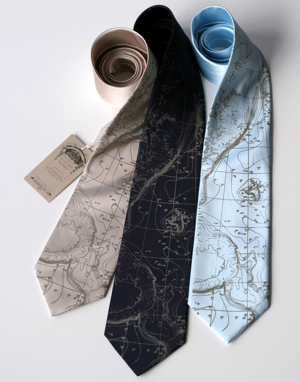 Contour Map Necktie