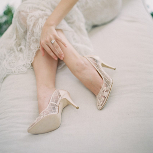 Floral Beaded Bridal Shoes